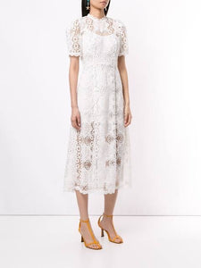 ALICE MCCALL | Diamond Vein Lace Midi