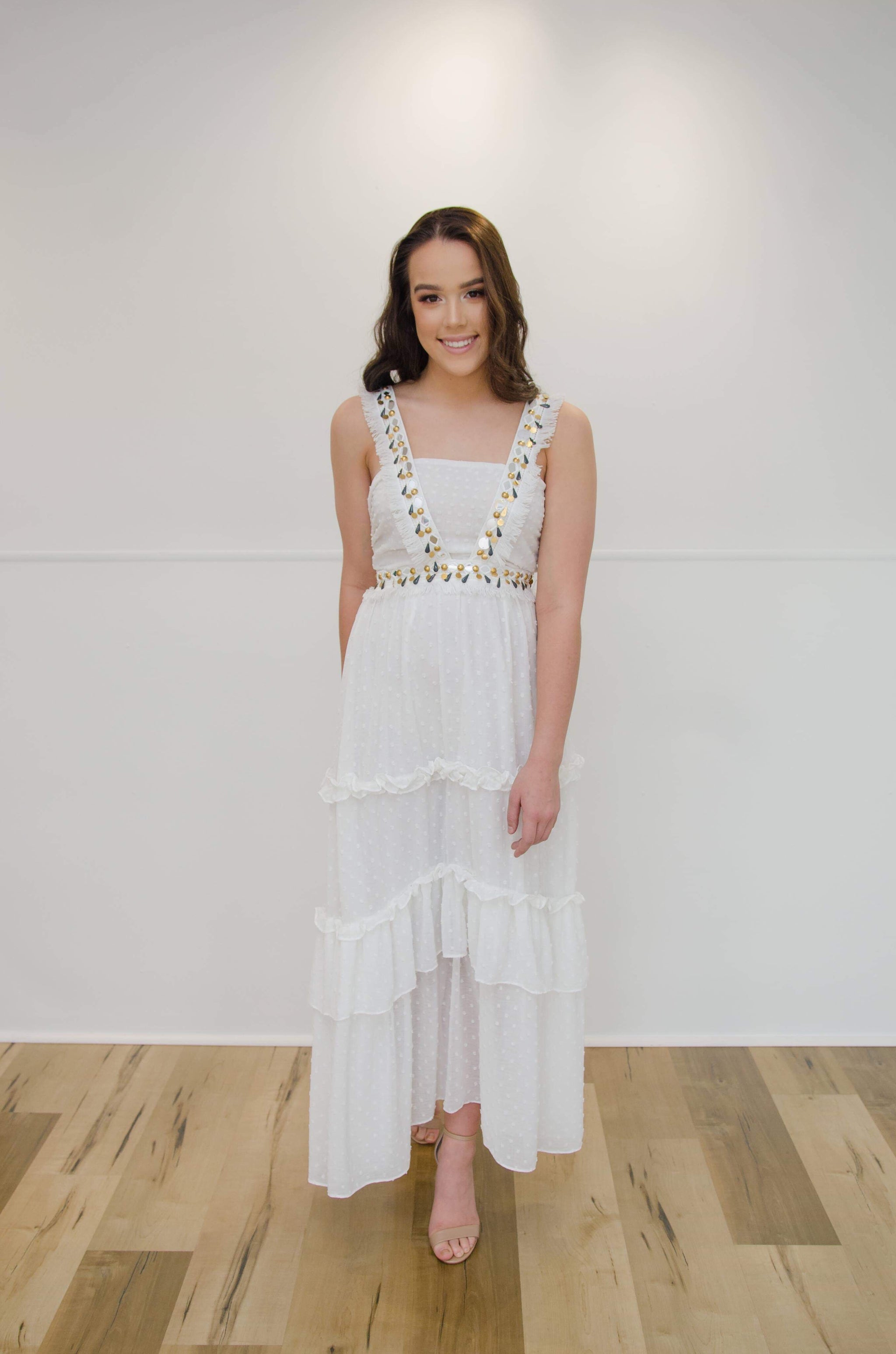 IXIAH THE LABEL Forever Dress White