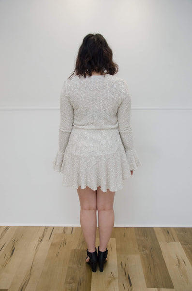 SHONA JOY | Aimee Frill Cuff Drawstring Mini Dress
